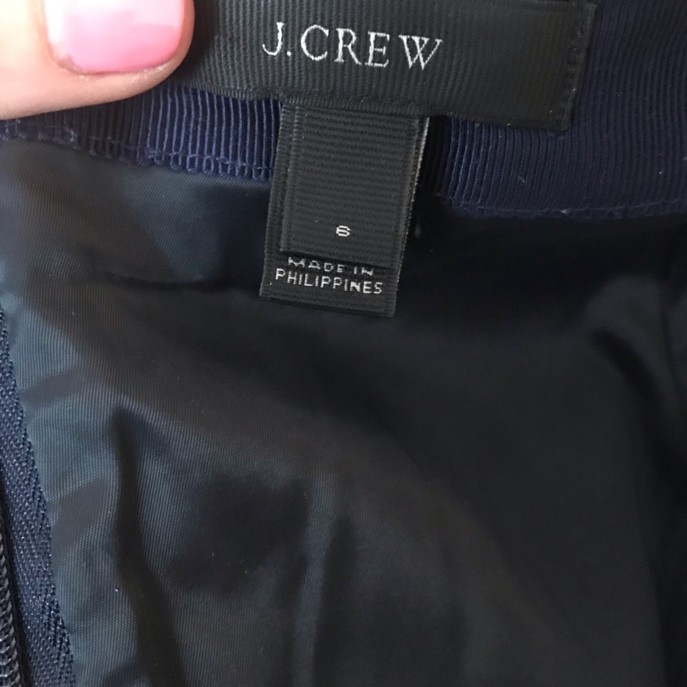 J Crew Navy Blue Felted Wool Mini Skirt, 6 - Picture 7 of 7